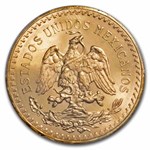 1943 Mexico Gold 50 Pesos MS-64 PCGS