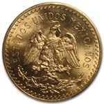 1943 Mexico Gold 50 Pesos MS-65 PCGS