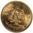 1943 Mexico Gold 50 Pesos MS-65 PCGS