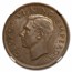 1943 New Zealand Bronze 1 Penny Tui Bird George VI MS-62 NGC