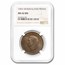 1943 New Zealand Bronze 1 Penny Tui Bird George VI MS-62 NGC