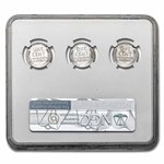 1943 P-D-S Lincoln Cent 3-Coin Set MS-66 NGC (3 Coin Slab)
