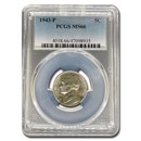 1943-P Jefferson Nickel MS-66 PCGS