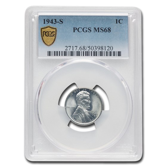 1943-S Lincoln Cent MS-68 PCGS 1943-S Lincoln Cent MS-68 PCGS