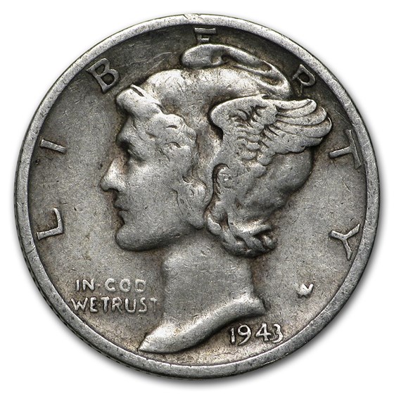 1943-S Mercury Dime Good/VF 1943-S Mercury Dime Good/VF