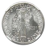 1943-S Mercury Dime MS-68 NGC