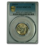 1943-S Silver Jefferson Nickel MS-67+ PCGS (FS)