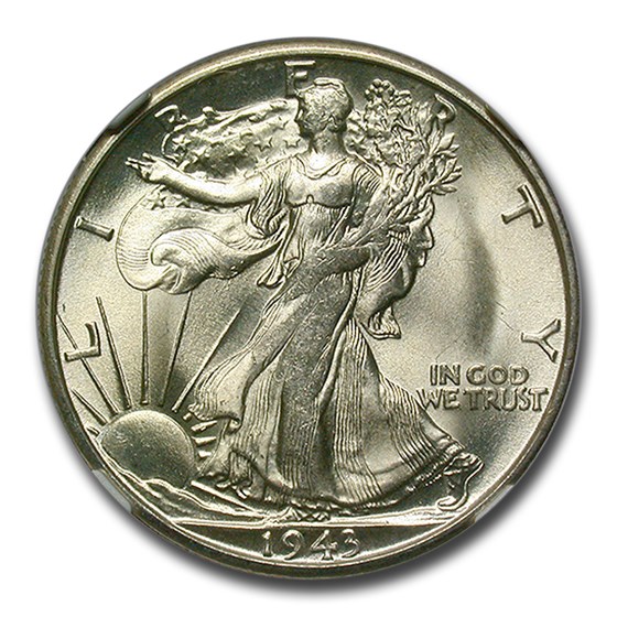 1943-S Walking Liberty Half Dollar MS-66 NGC 1943-S Walking Liberty Half Dollar MS-66 NGC