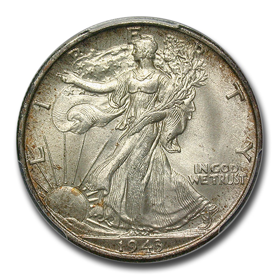 1943-S Walking Liberty Half Dollar MS-66 PCGS
