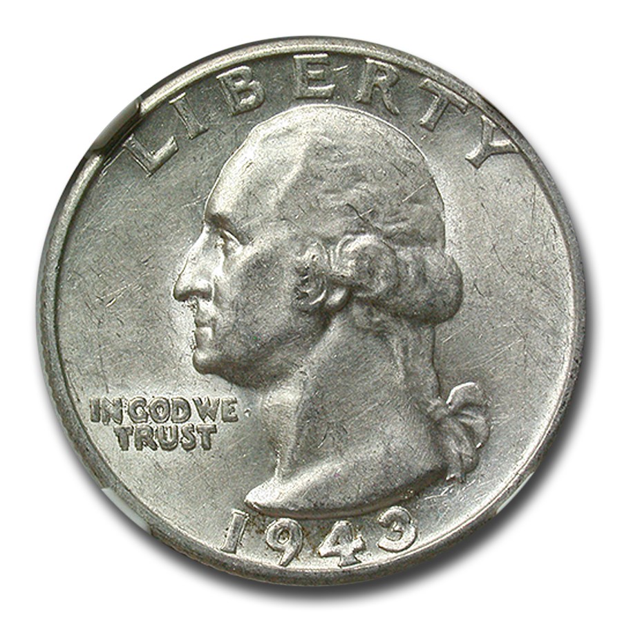 1943-S Washington Quarter AU-58 NGC (Doubled Die Obv FS-101)