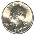 1943-S Washington Quarter MS-64 PCGS (Doubled Die Obverse)
