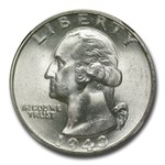 1943-S Washington Quarter MS-66 NGC