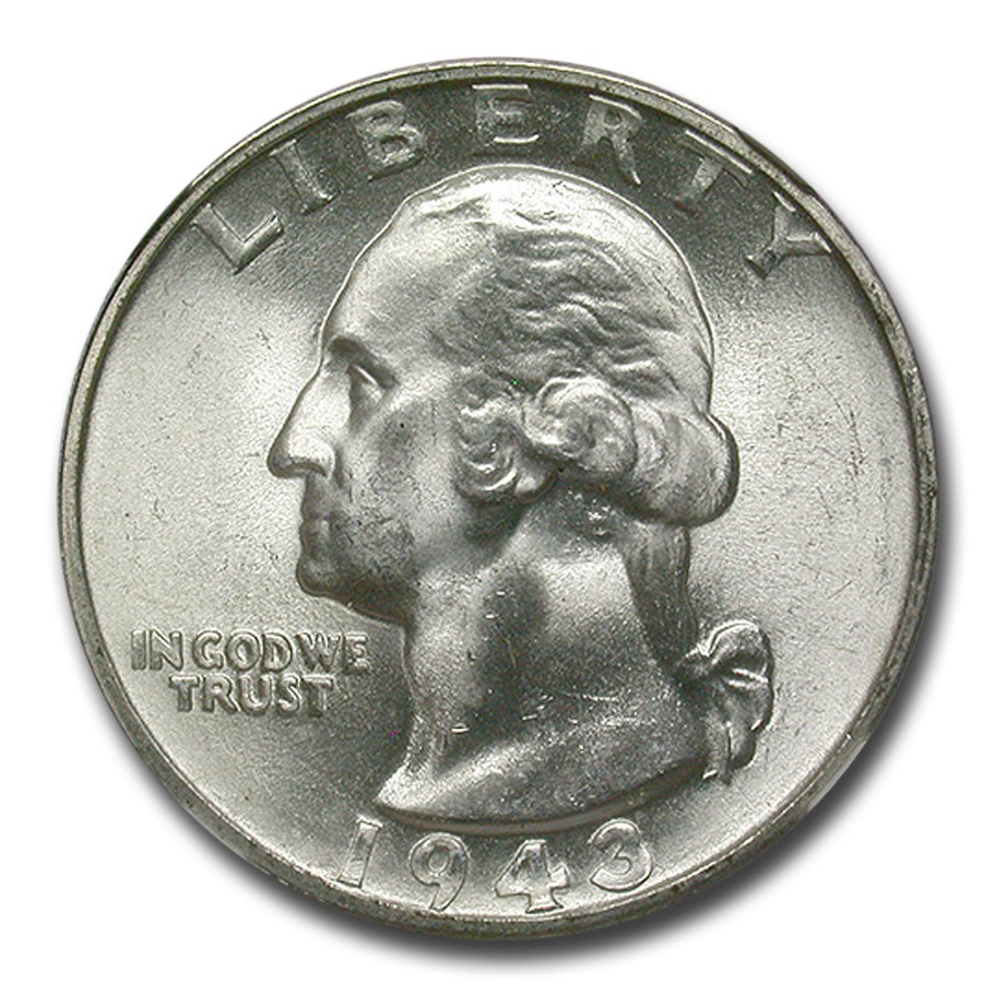 1943-S Washington Quarter MS-66 NGC