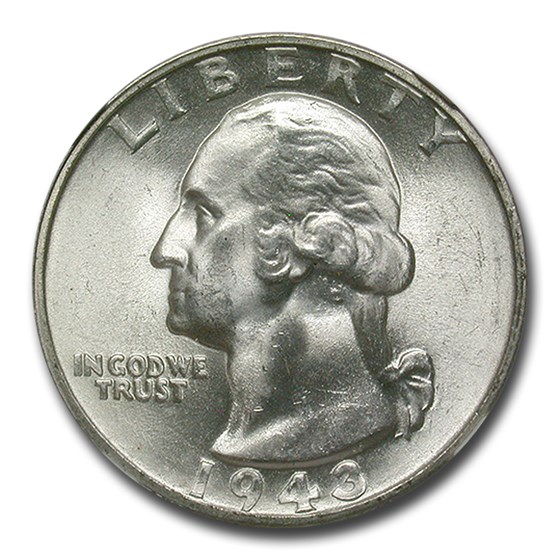 1943-S Washington Quarter MS-66 NGC 1943-S Washington Quarter MS-66 NGC