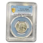 1943-S Washington Quarter MS-66 PCGS (Doubled Die Obverse)