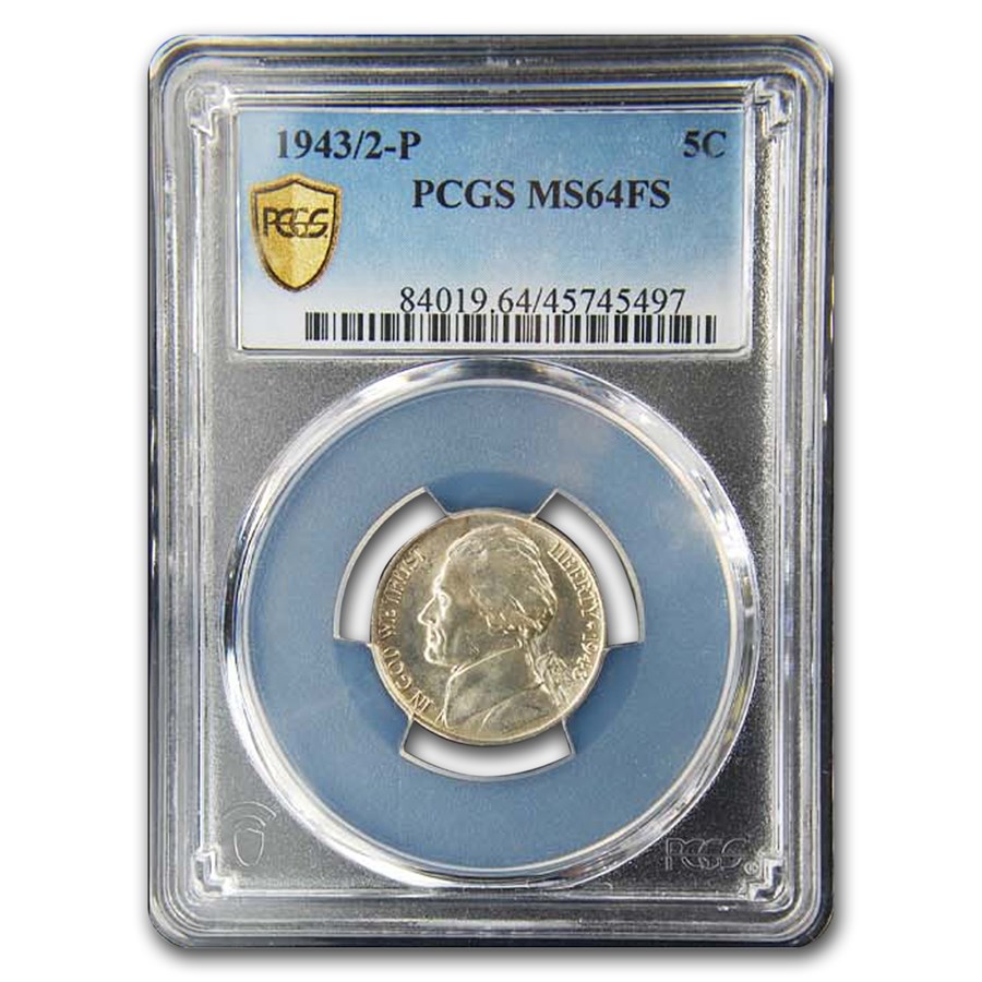 Buy 1943 silver jefferson nickel ms 64 pcgs fs apmex