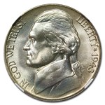1943 Silver Jefferson Nickel MS-68 NGC