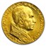 1943 Vatican City Gold 100 Lire Pope Pius XII MS-63 PCGS