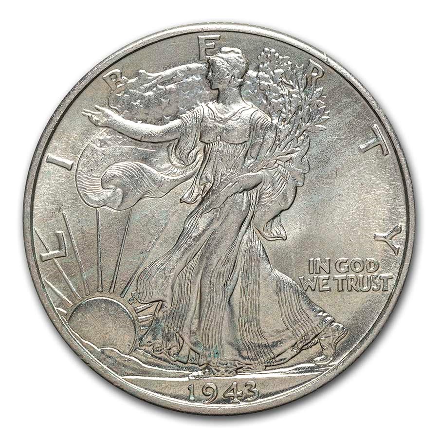 1943 Walking Liberty Half Dollar CH BU