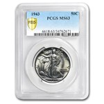 1943 Walking Liberty Half Dollar MS-63 PCGS