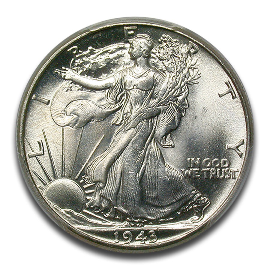 1943 Walking Liberty Half Dollar MS-65 PCGS