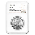 1943 Walking Liberty Half Dollar MS-66 NGC
