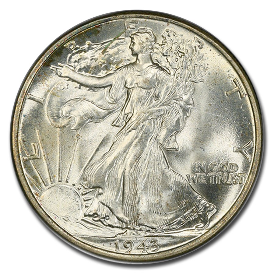 1943 Walking Liberty Half Dollar MS-66+ PCGS