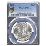 1943 Walking Liberty Half Dollar MS-66 PCGS
