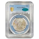 1943 Walking Liberty Half Dollar MS-67 PCGS CAC