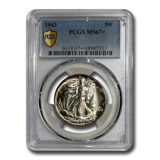 1943 Walking Liberty Half Dollar MS-67+ PCGS 1943 Walking Liberty Half Dollar MS-67+ PCGS
