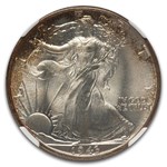 1943 Walking Liberty Half Dollar MS-68 NGC (Toned)