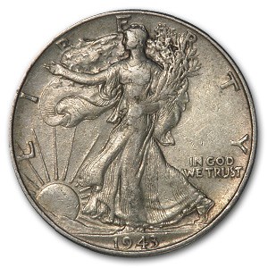 1943 Walking Liberty Half Dollar XF 1943 Walking Liberty Half Dollar XF