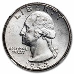 1943 Washington Quarter MS-65 NGC