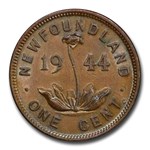 1944-C Newfoundland Cent George VI AU-55 PCGS (Brown)