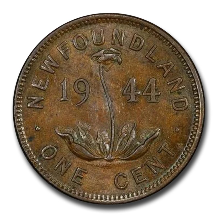 1944-C Newfoundland Cent George VI MS-61 PCGS (Brown)