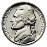 1944-D 35% Silver Wartime Jefferson Nickel Roll BU