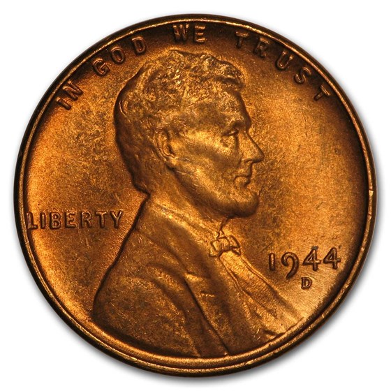 1944-D Lincoln Cent BU (Red) 1944-D Lincoln Cent BU (Red)