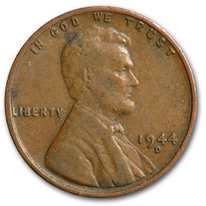 1944-D Lincoln Cent Fine+ 1944-D Lincoln Cent Fine+
