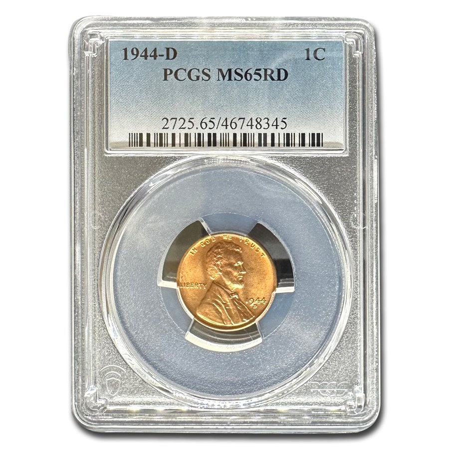 1944-D Lincoln Cent MS-65 PCGS (Red)