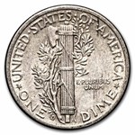 1944-D Mercury Dime 50-Coin Roll Avg Circ