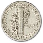 1944-D Mercury Dime AU