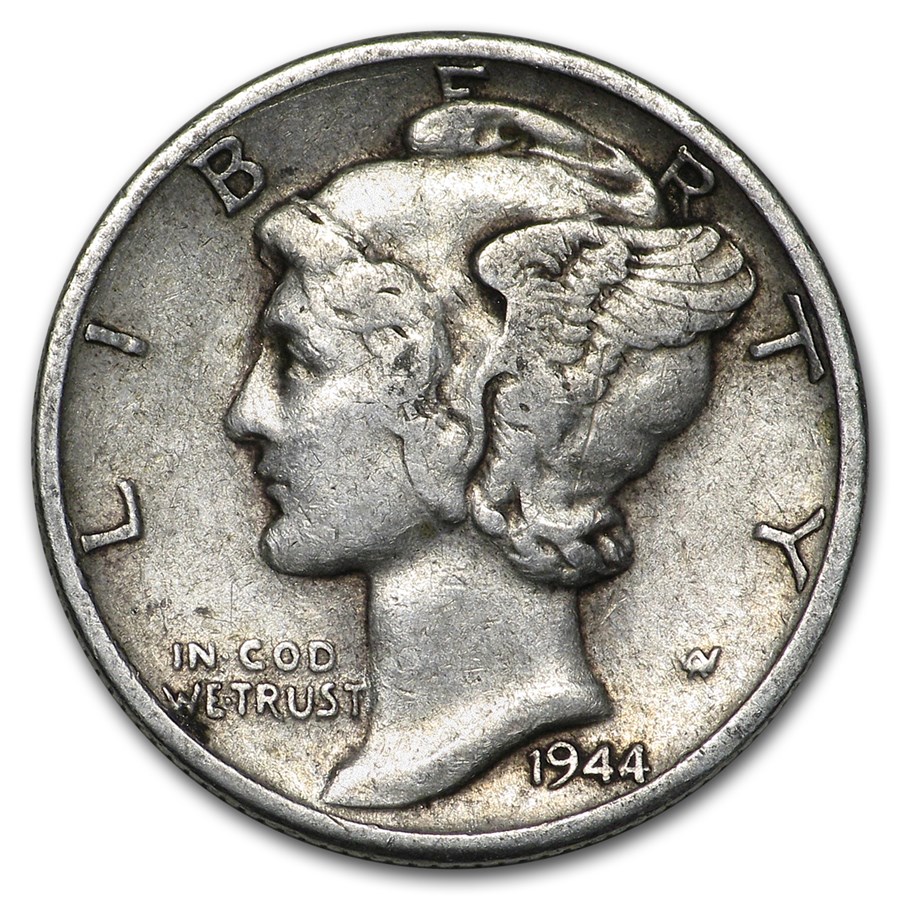 1944-D Mercury Dime Good/VF
