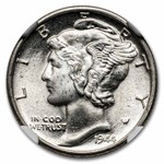 1944-D Mercury Dime MS-65 NGC (FB)