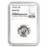1944-D Mercury Dime MS-65 NGC (FB)