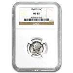 1944-D Mercury Dime MS-65 NGC