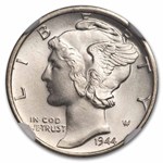 1944-D Mercury Dime MS-67 NGC (FB)