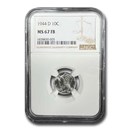 1944-D Mercury Dime MS-67 NGC (FB)
