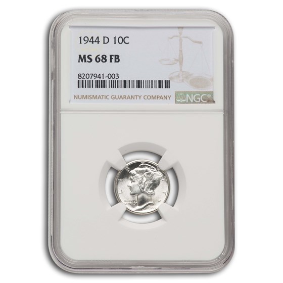 1944-D Mercury Dime MS-68 NGC (FB) 1944-D Mercury Dime MS-68 NGC (FB)