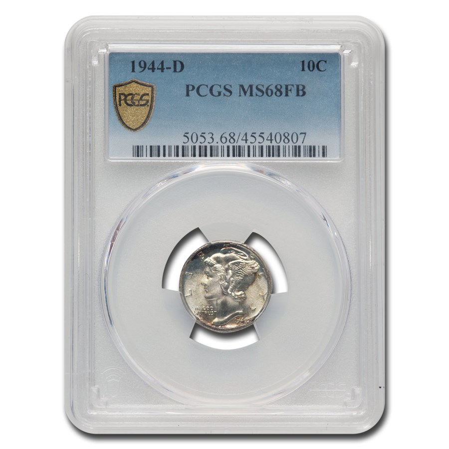 1944-D Mercury Dime MS-68 PCGS (FB)