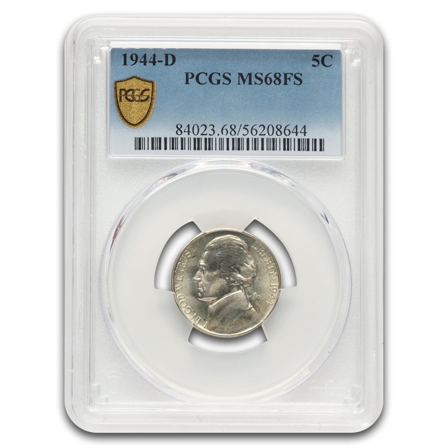 1944-D Silver Jefferson Nickel MS-68 PCGS (FS)